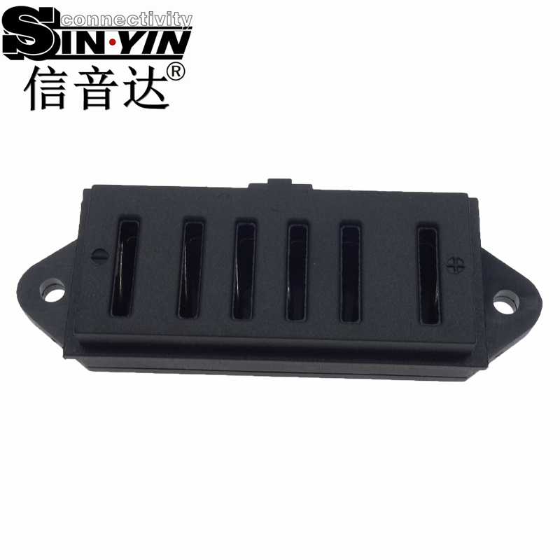 信音达 SYCBCWL088F 6Pin大电流锂电池母座｜IP67防水·超薄扁平·64×22.6×15mm紧凑型动力接口-2