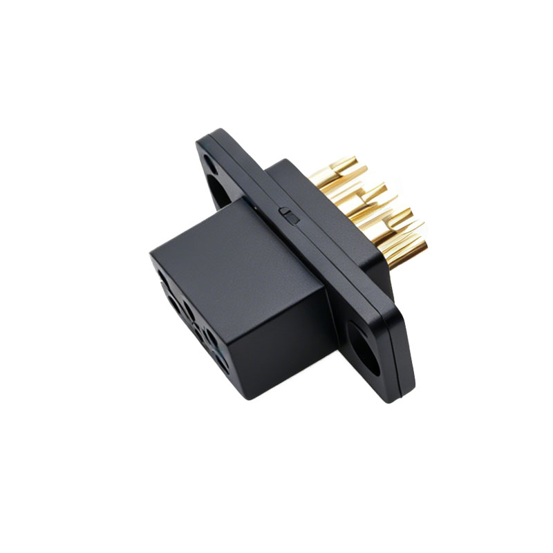 信音达 SYCBCJY6PF 6位连接器母座｜20mm超窄·铜镀金触点·5A额定电流·M2螺丝固定·2000次插拔寿命-2