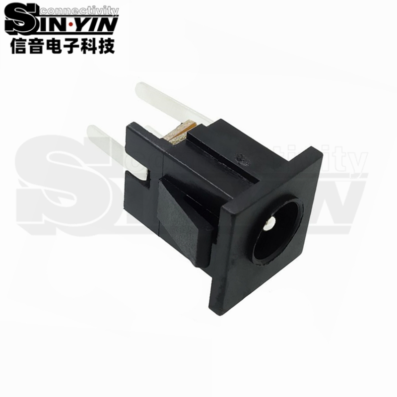 DC-068 面板卡扣式DC电源插座（卡扣嵌入式 / DIP直插线座DC母座）-4
