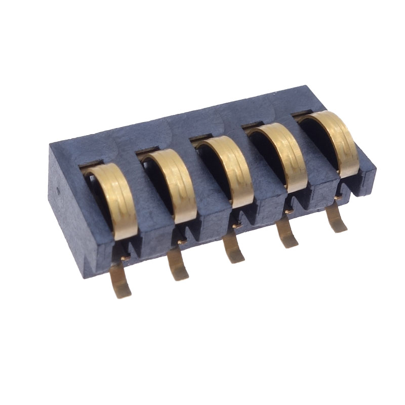 SYCBCP5PH40HD600/4.0间距5P滑动式弹片电池连接器贴片 3A