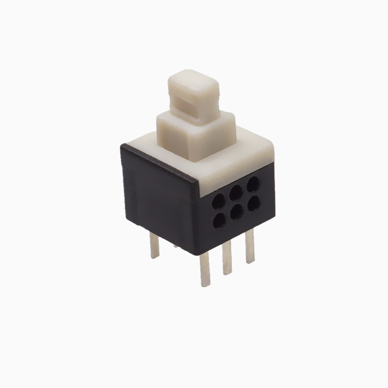 7*7高头按键开关插件（SYCPB70L/N自锁无锁可选/180g与250g按力可选/6脚DIP直插微型按键开关）