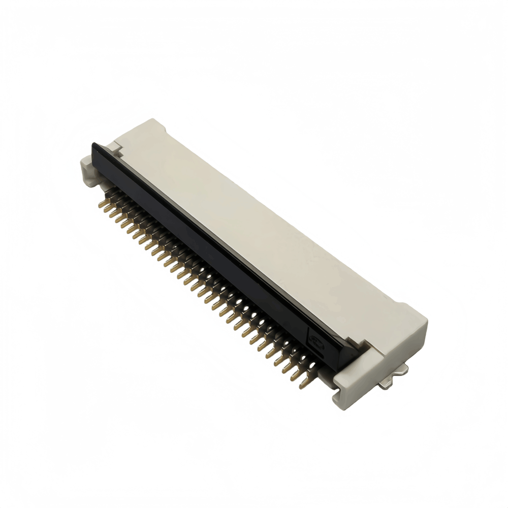 0.5mm间距FPC连接器 H2.0 后锁翻盖 卧式贴片-2