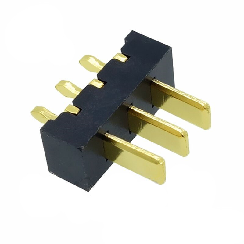 信音达SYCBM01P3R1A 3Pin锂电公座｜2.5mm直插180°·5A单针载流·PA9T耐260℃·镀金低阻·极简BMS垂直互联首选-2
