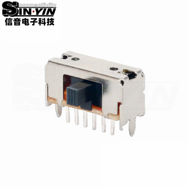 SK-24D03侧柄拨动开关_2P4T四档切换_D系列侧插DIP_精密仪器多模控制优选_信音电子原厂