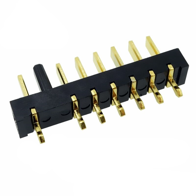 信音达 SYCBM02P7R1A 7Pin锂电公座｜22mm全协议顶配·180°直插·PA9T耐260℃·镀金≤8mΩ·多串监测首选-2