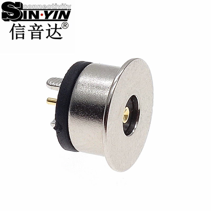 信音达磁吸系列 8×8-10mm带挡板磁吸连接器｜防过插限位Pogo Pin公母座 2A/3A大电流精密方案-2