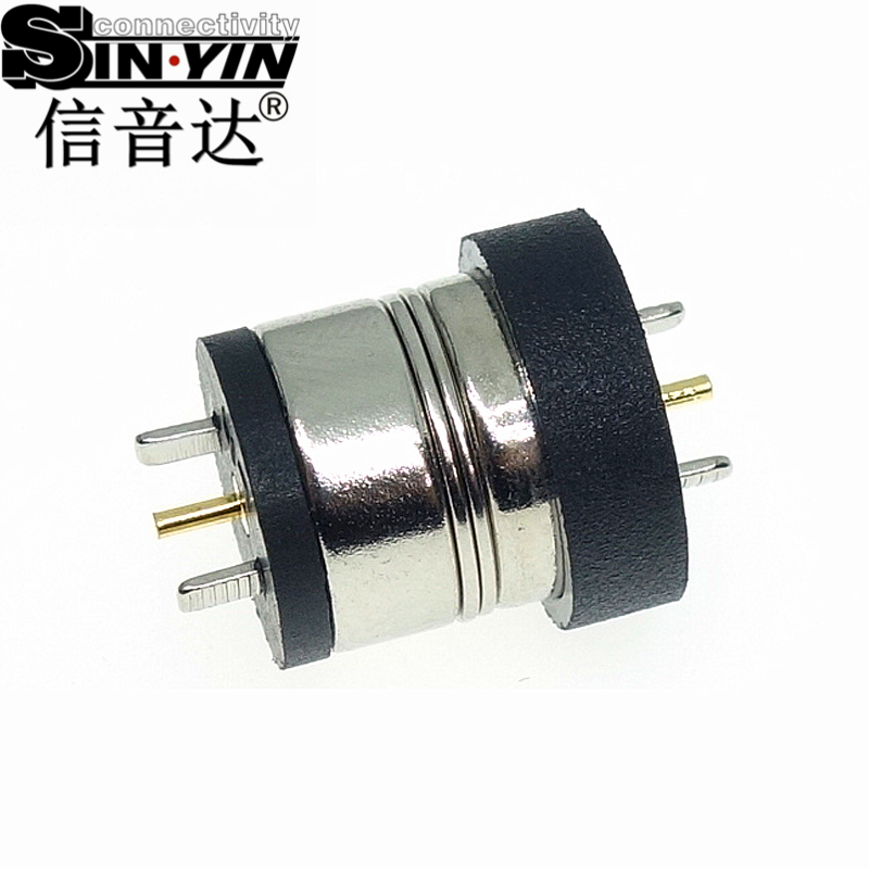 信音达磁吸系列 12*10mm常规磁吸连接器｜360°盲吸Pogo Pin公母座 2A/3A大电流高性价比方案-5