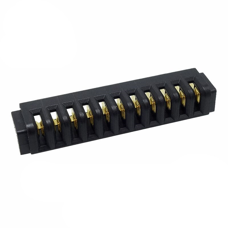 信音达 SYCBF04P11ASMT 11Pin锂电池母座｜PA9T耐260℃·镀金低阻·2.5mm间距·5A单针·SMT贴片带柱-2