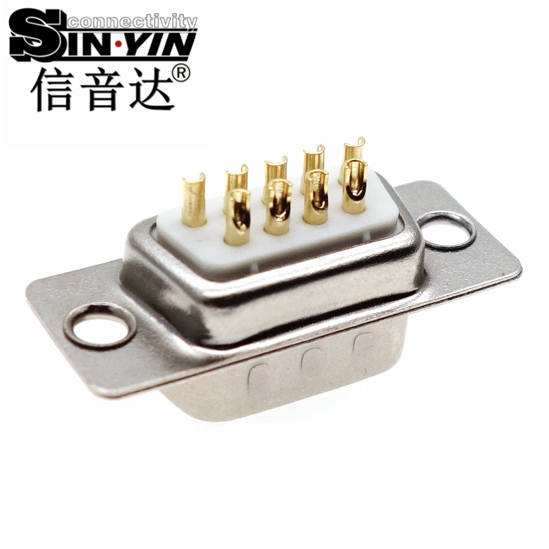 SYCDB9M 9Pin DB9 180度直插D-SUB公座连接器
