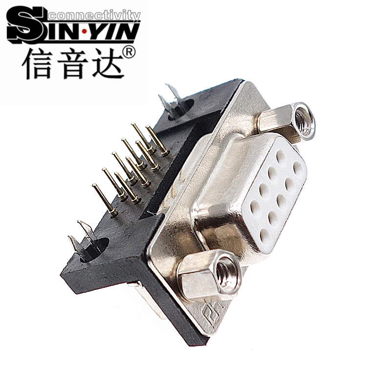 SYCDR9FR4 9Pin DR9 90度弯脚D-SUB母座连接器