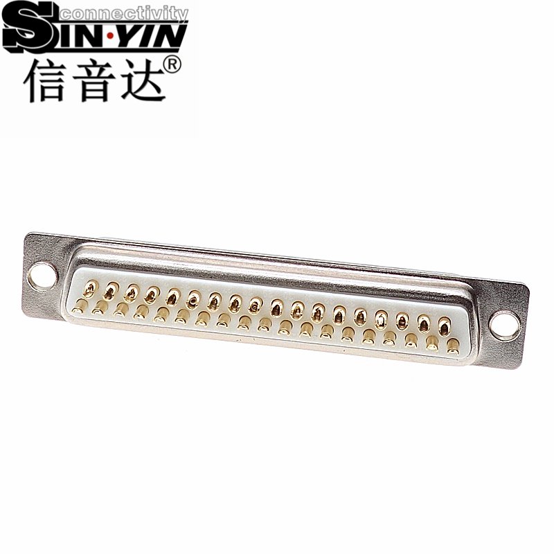 SYCDB37M 37Pin DB37 D-SUB公座 180°直插｜适合工业控制、机柜接口和多路信号汇接，直插方向适合常规PCB布局和标准化装配-5