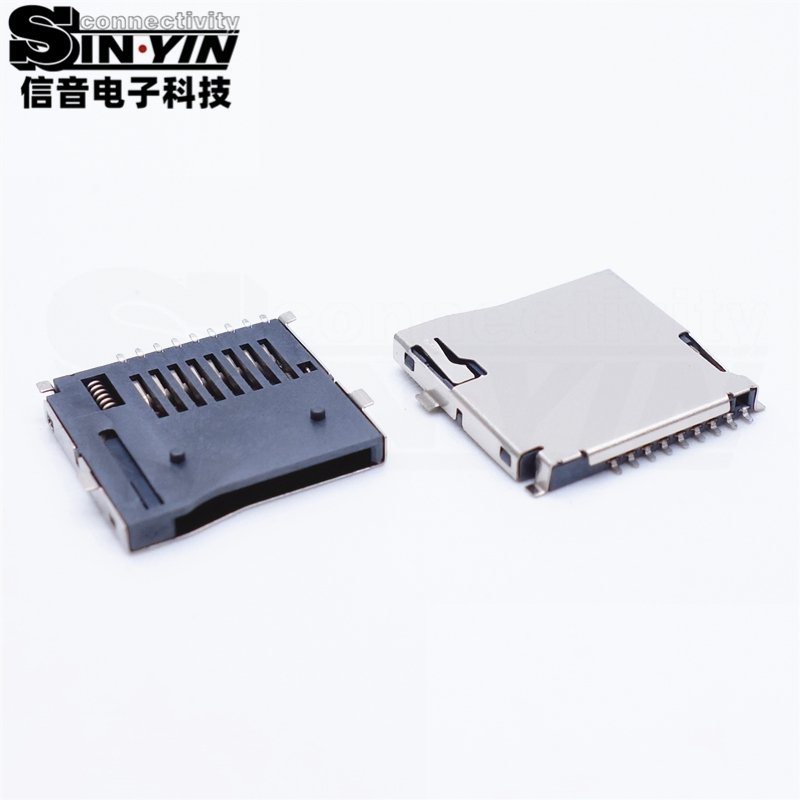 TF/Micro SD卡座 贴片安装｜便携终端存储扩展连接-5