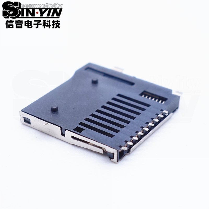 TF/Micro SD卡座 贴片安装｜便携终端存储扩展连接-3