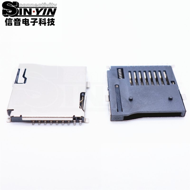 TF/Micro SD卡座 贴片安装｜便携终端存储扩展连接-6