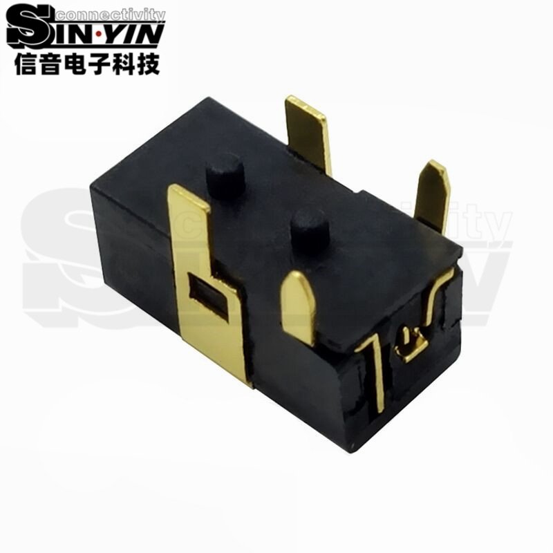 DC-103A DC电源插座 卧式PCB安装｜PCB板载电源输入接口-3