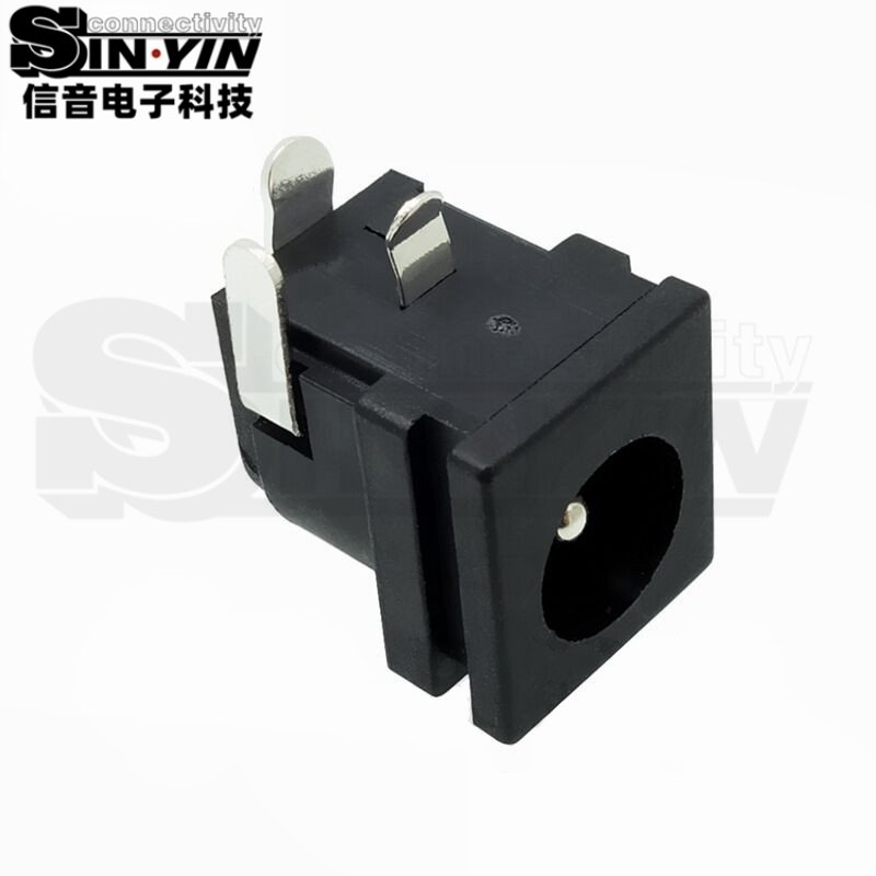 DC-062方形前框电源插座｜11.4mm宽、中心针多规格-6