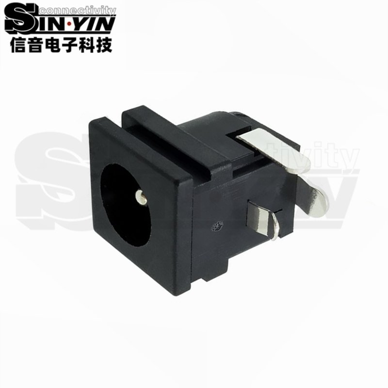 DC-062方形前框电源插座｜11.4mm宽、中心针多规格-3