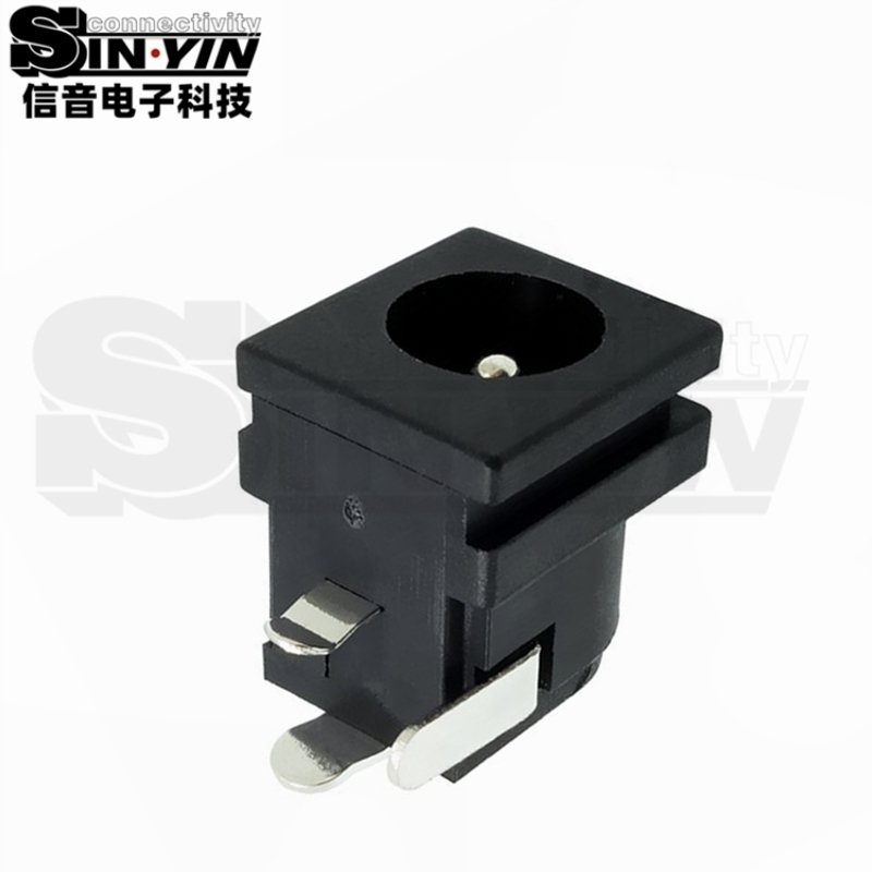 DC-062方形前框电源插座｜11.4mm宽、中心针多规格-9