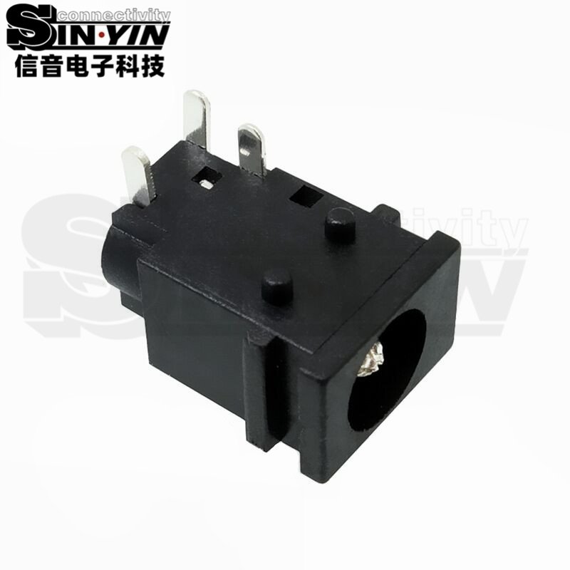 DC-049 PCB插件式DC电源插座｜φ1.65mm中心针、双定位柱-2