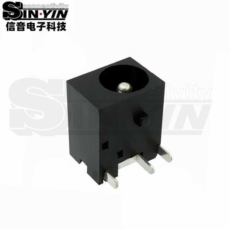DC-044卧式DC电源插座｜偏置插口与9.5mm宽本体-3