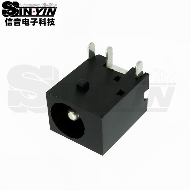 DC-044卧式DC电源插座｜偏置插口与9.5mm宽本体-2
