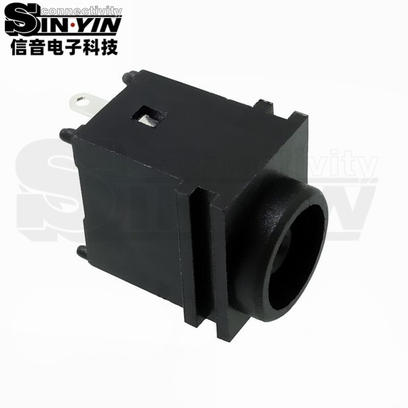 DC-037凸口式DC电源插座｜φ1.4mm中心针与装配轮廓-9