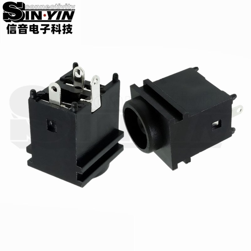 DC-037凸口式DC电源插座｜φ1.4mm中心针与装配轮廓-6