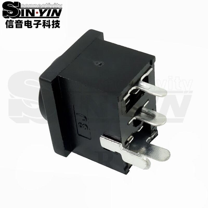 DC-037凸口式DC电源插座｜φ1.4mm中心针与装配轮廓-4