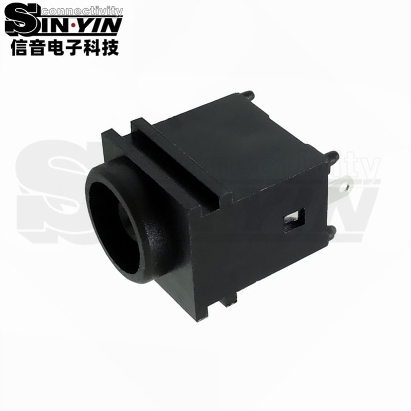 DC-037凸口式DC电源插座｜φ1.4mm中心针与装配轮廓-2