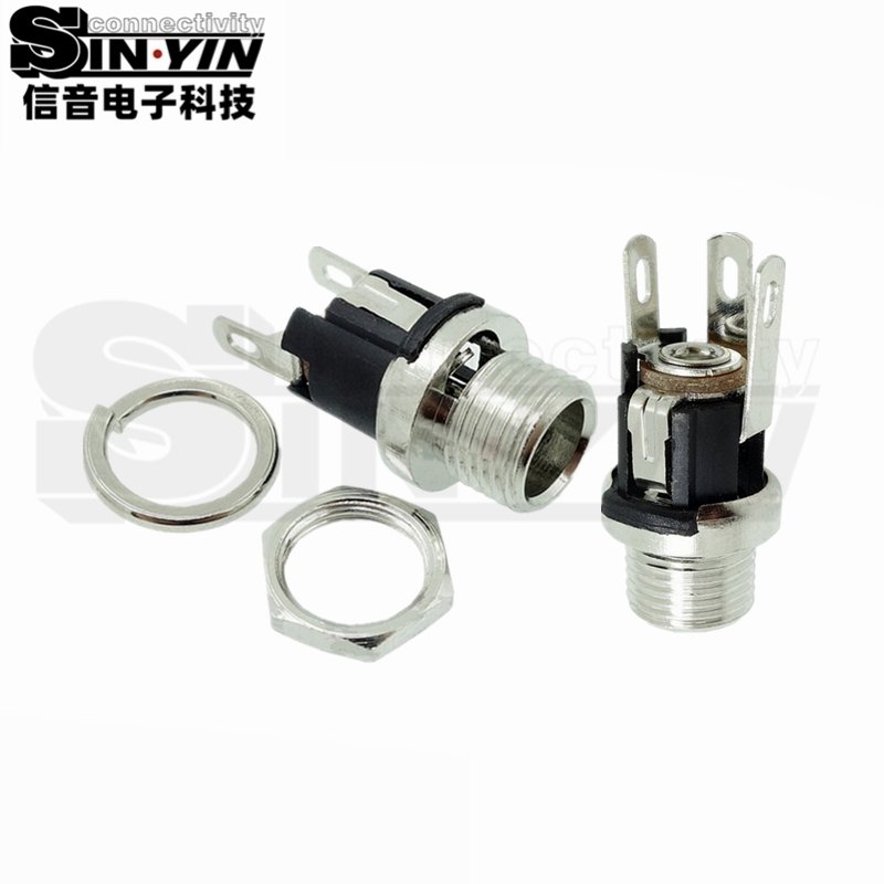 DC-025M DC电源插座 面板安装｜设备面板电源输入接口-9