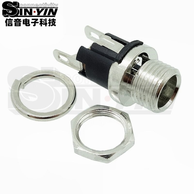 DC-025M DC电源插座 面板安装｜设备面板电源输入接口-6