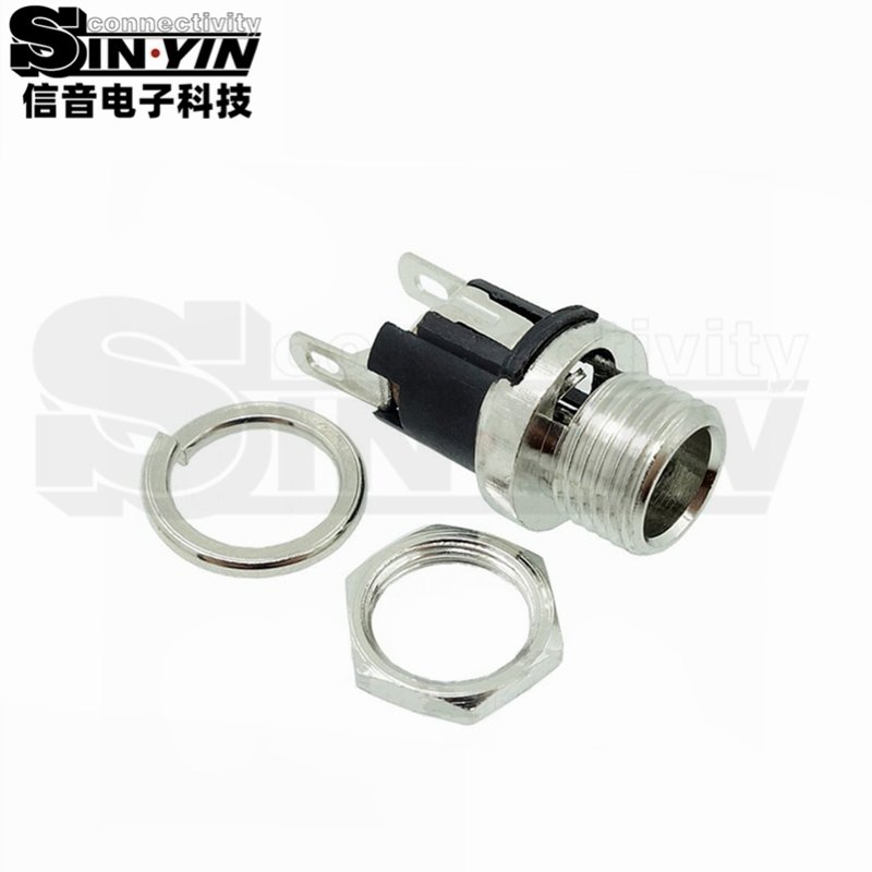 DC-025M DC电源插座 面板安装｜设备面板电源输入接口-2