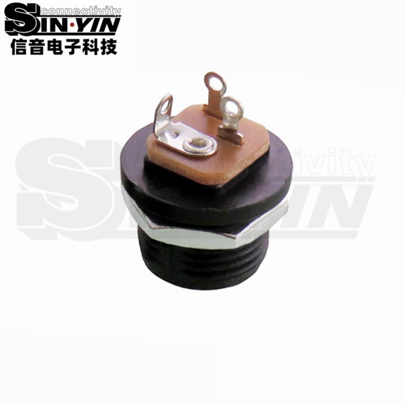 DC-021螺纹面板DC插座｜M12×1.0固定、30V 1A直流输入-5