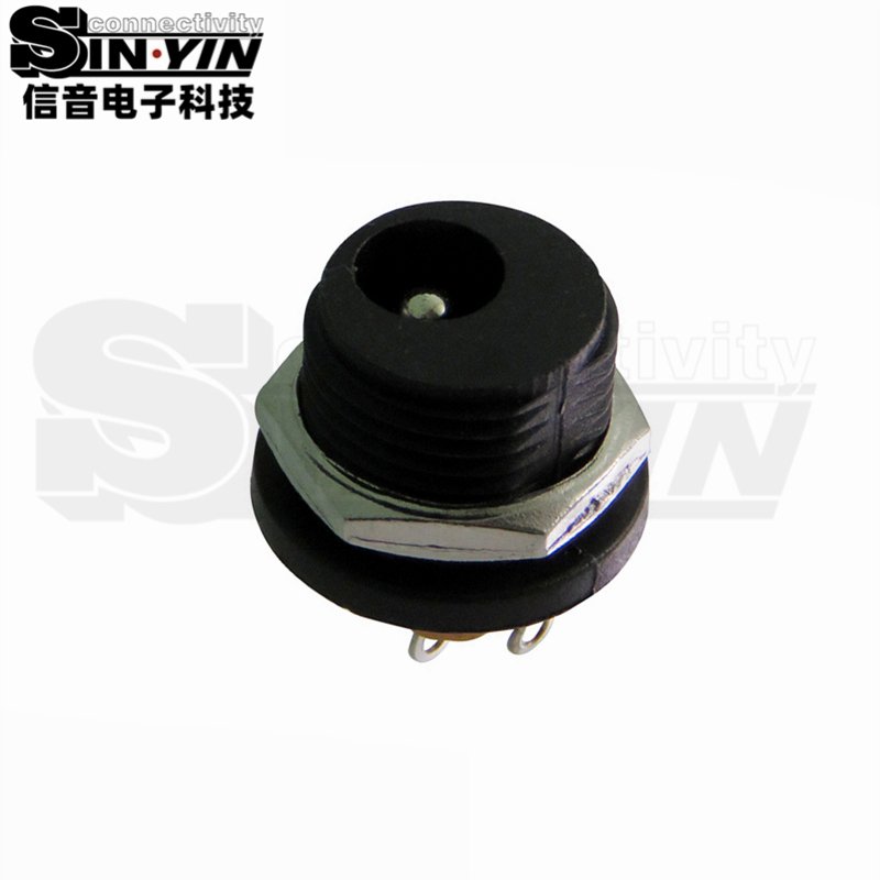 DC-021螺纹面板DC插座｜M12×1.0固定、30V 1A直流输入-3