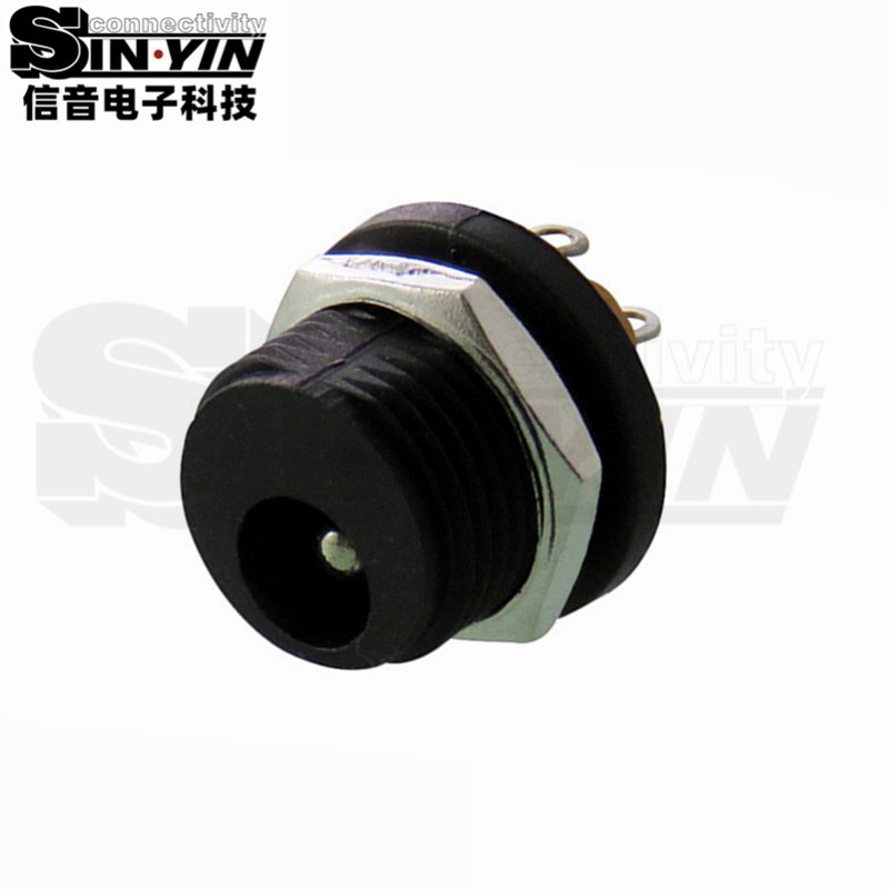 DC-021螺纹面板DC插座｜M12×1.0固定、30V 1A直流输入-4