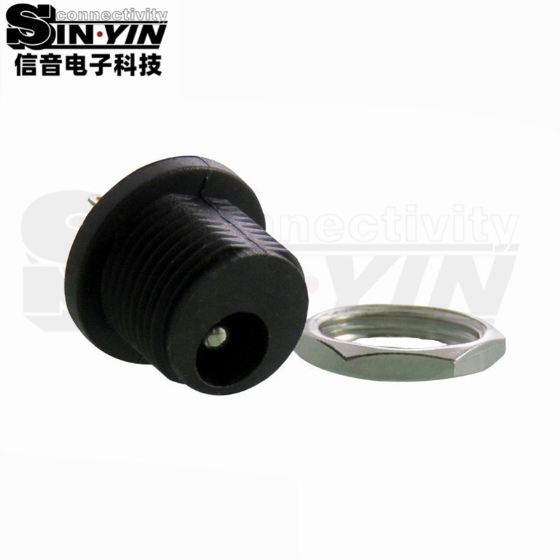 DC-021螺纹面板DC插座｜M12×1.0固定、30V 1A直流输入-2
