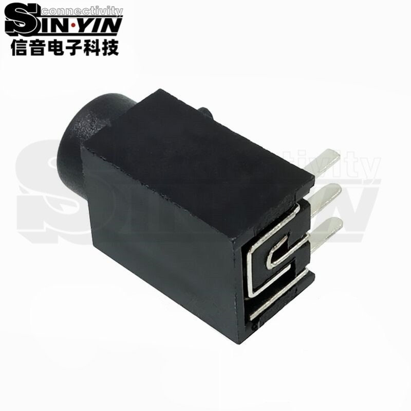 DC-003A小型卧式DC电源插座｜6.3mm宽PCB接口-4