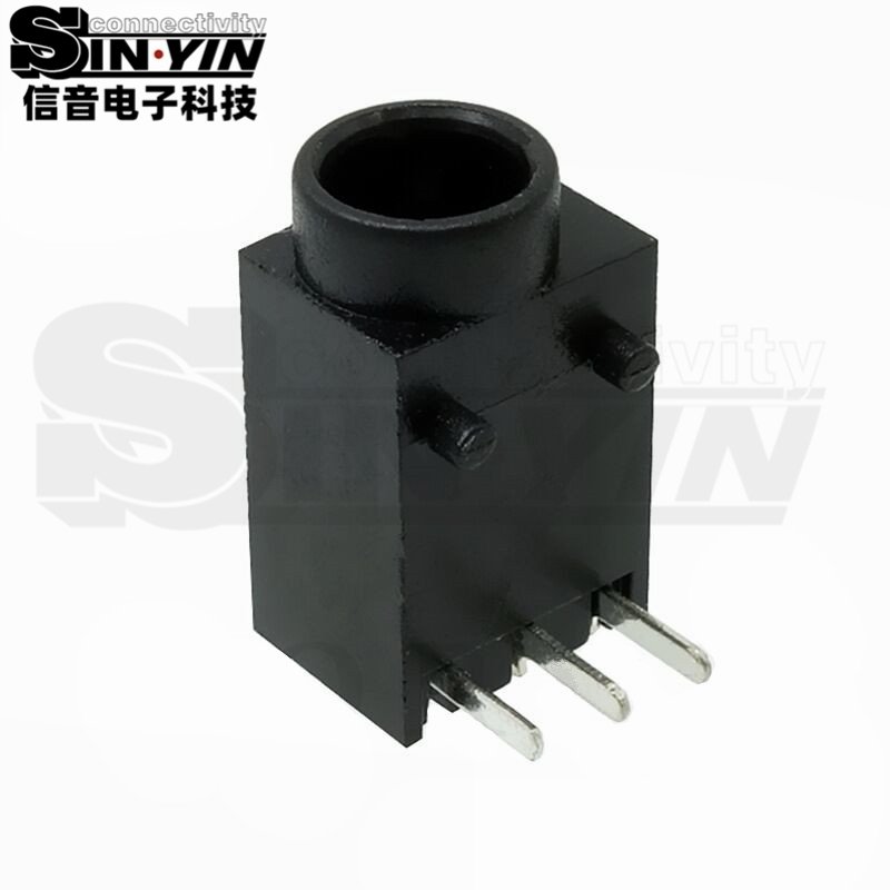 DC-003A小型卧式DC电源插座｜6.3mm宽PCB接口-2