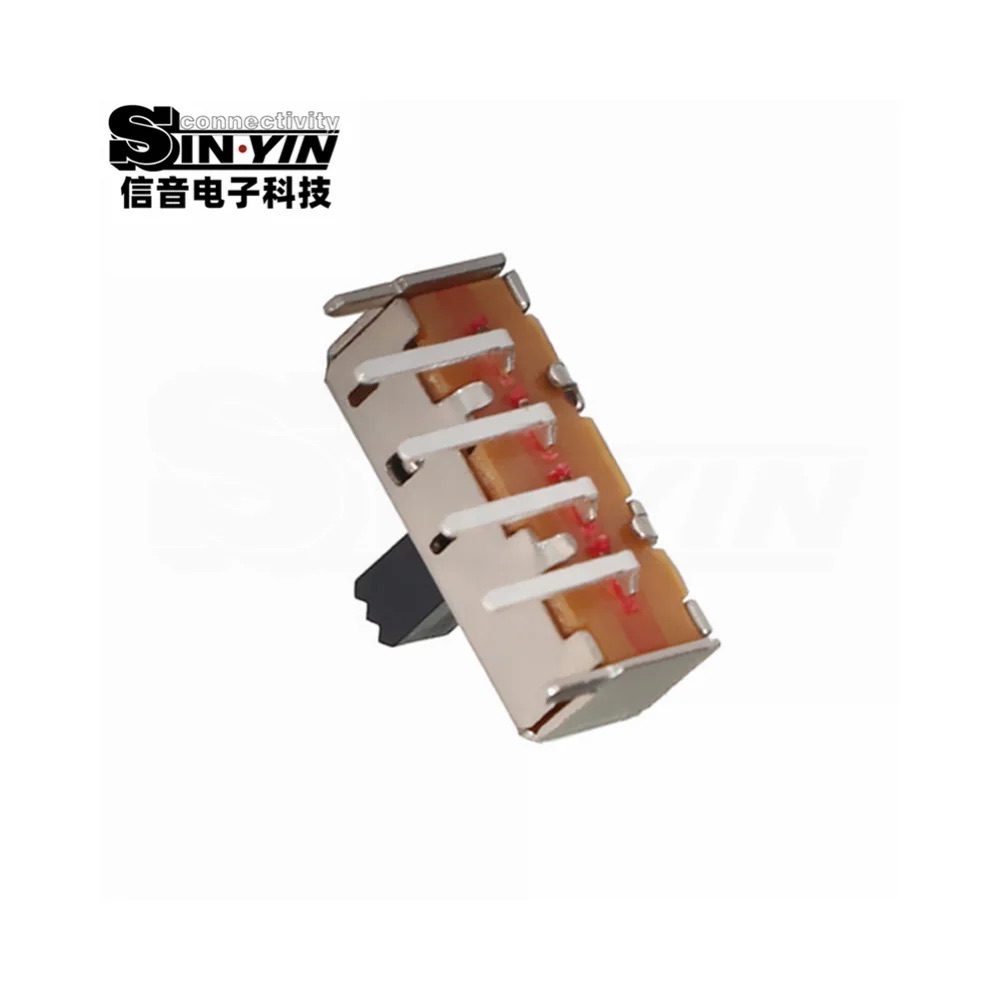 SS-13F24 直柄拨动开关 1P3T 侧插插件｜板边侧向操作与功能切换-3