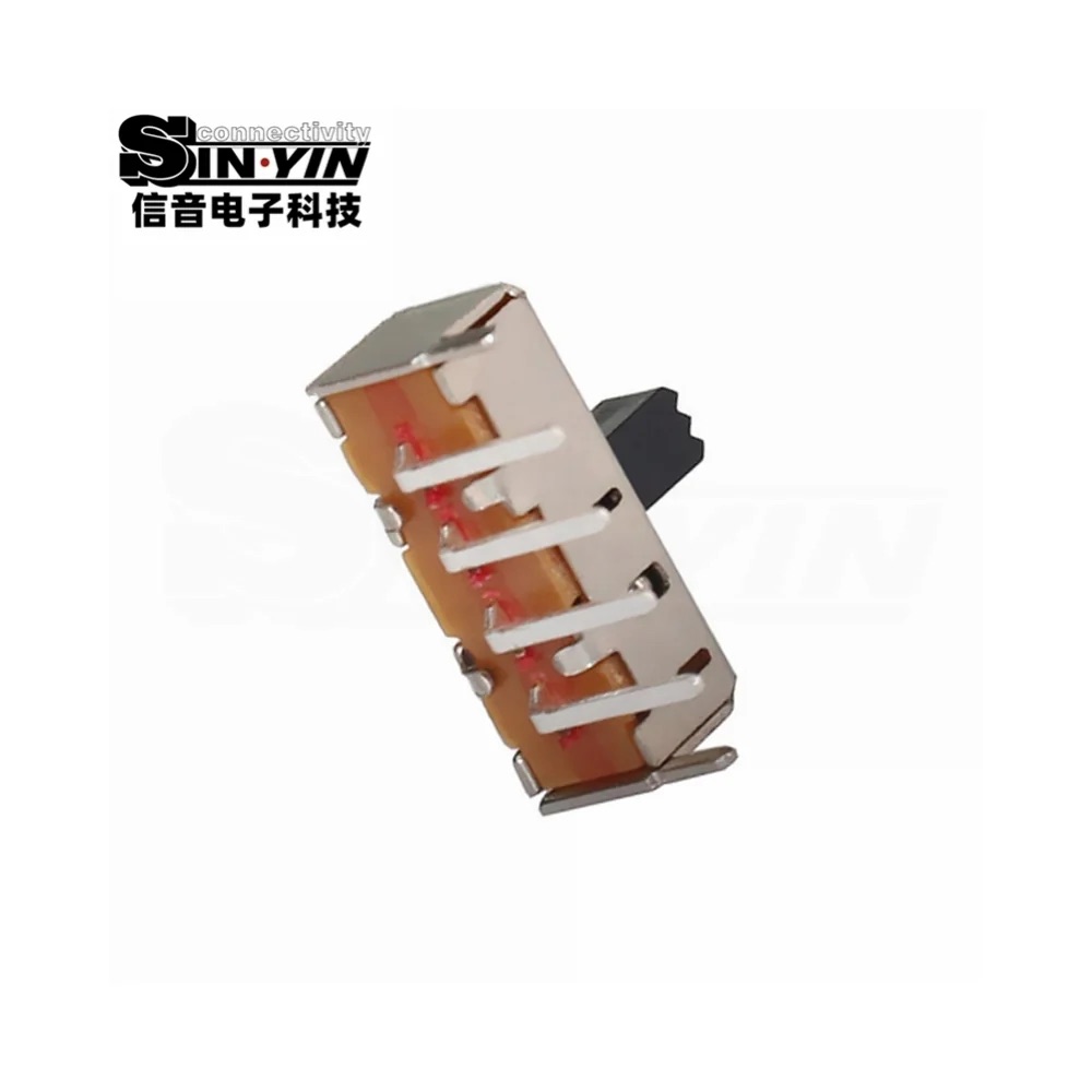 SS-13F24 直柄拨动开关 1P3T 侧插插件｜板边侧向操作与功能切换-6