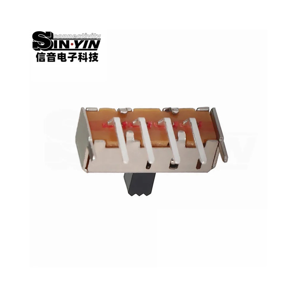 SS-13F24 直柄拨动开关 1P3T 侧插插件｜板边侧向操作与功能切换-2