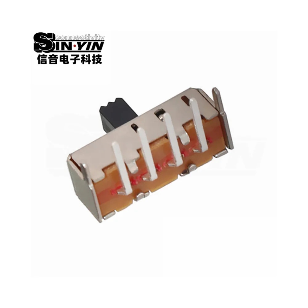 SS-13F24 直柄拨动开关 1P3T 侧插插件｜板边侧向操作与功能切换-5