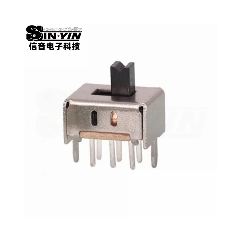 SS-22D03 直柄拨动开关 2P2T 直插安装｜PCB板载控制与档位选择-2