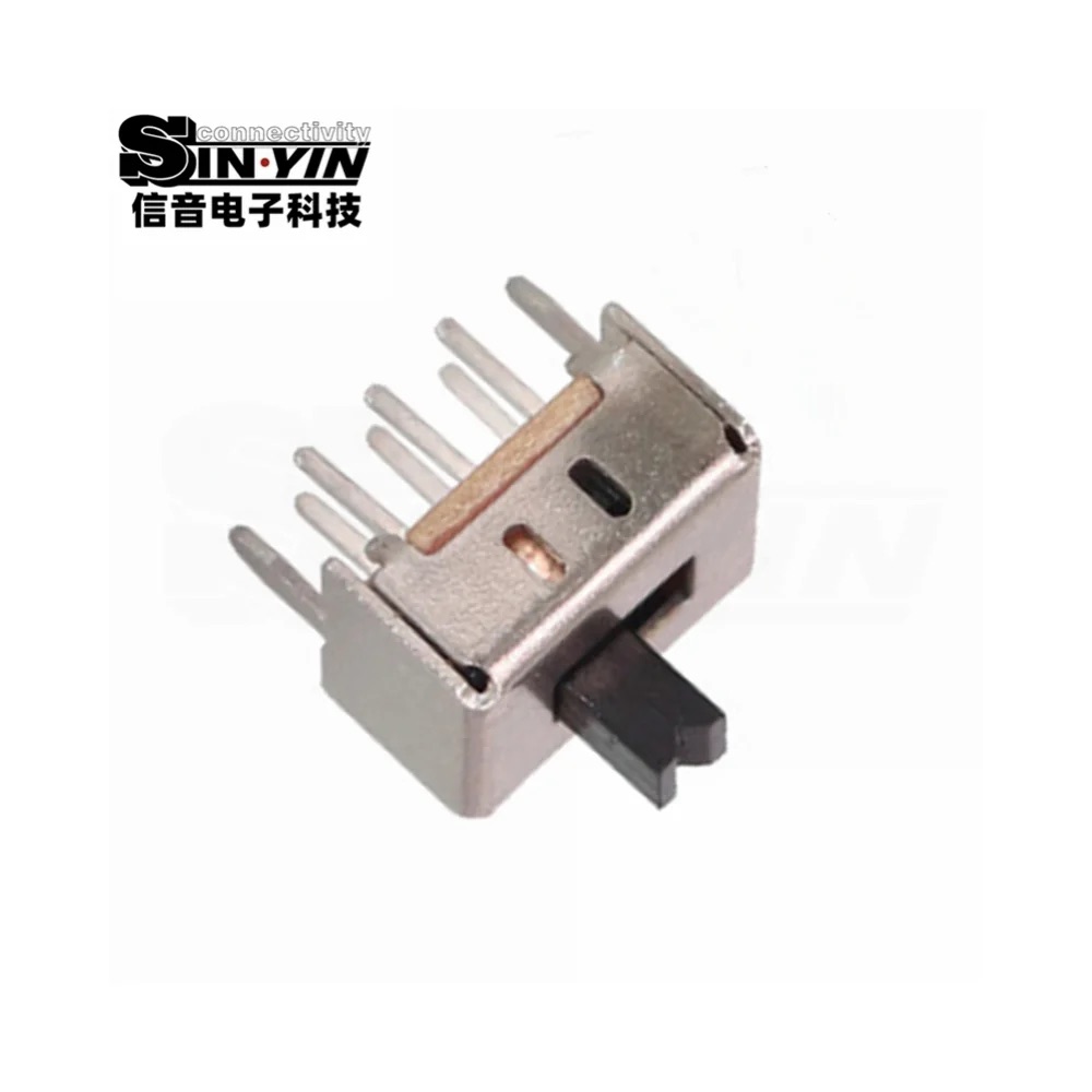 SS-22D03 直柄拨动开关 2P2T 直插安装｜PCB板载控制与档位选择-6