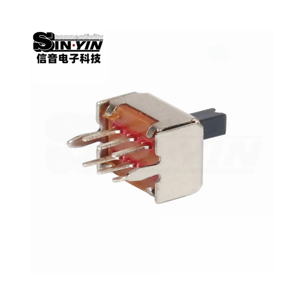 SS-22D03 直柄拨动开关 2P2T 直插安装｜PCB板载控制与档位选择