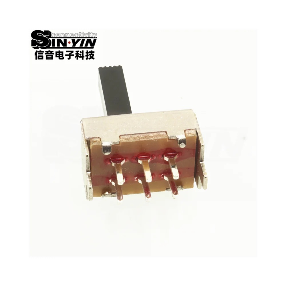SS-22F04 直柄拨动开关 2P2T 直插安装｜PCB板载控制与档位选择