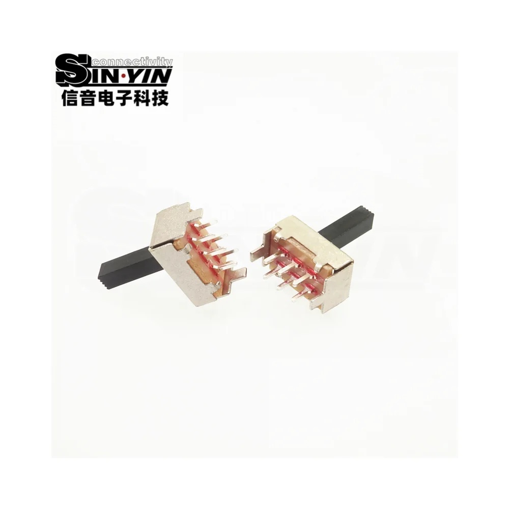 SS-22F04 直柄拨动开关 2P2T 直插安装｜PCB板载控制与档位选择-4