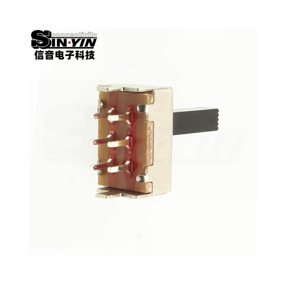 SS-22F04 直柄拨动开关 2P2T 直插安装｜PCB板载控制与档位选择-5
