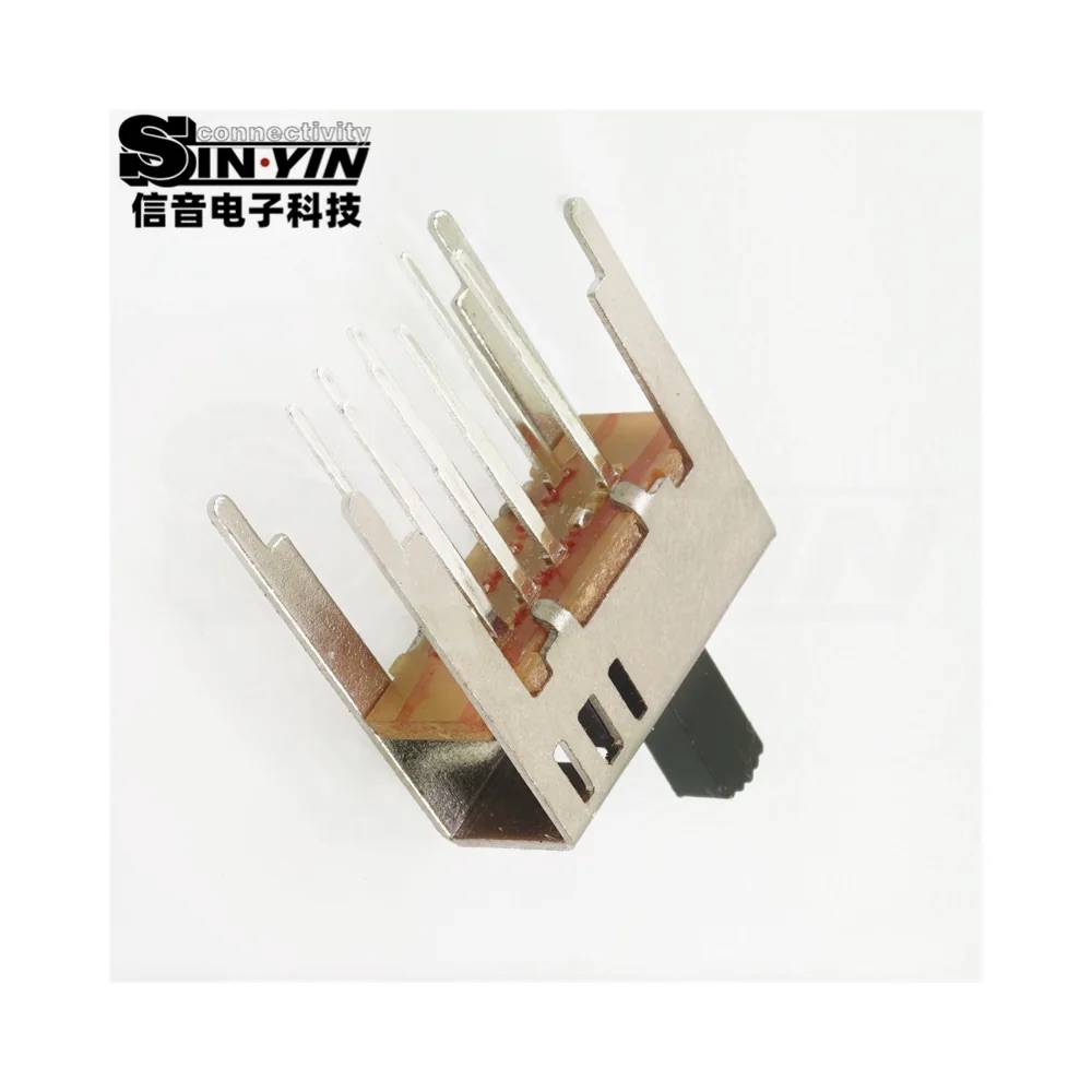 SS-23D04 直柄拨动开关 直插安装｜PCB板载控制与档位选择-6