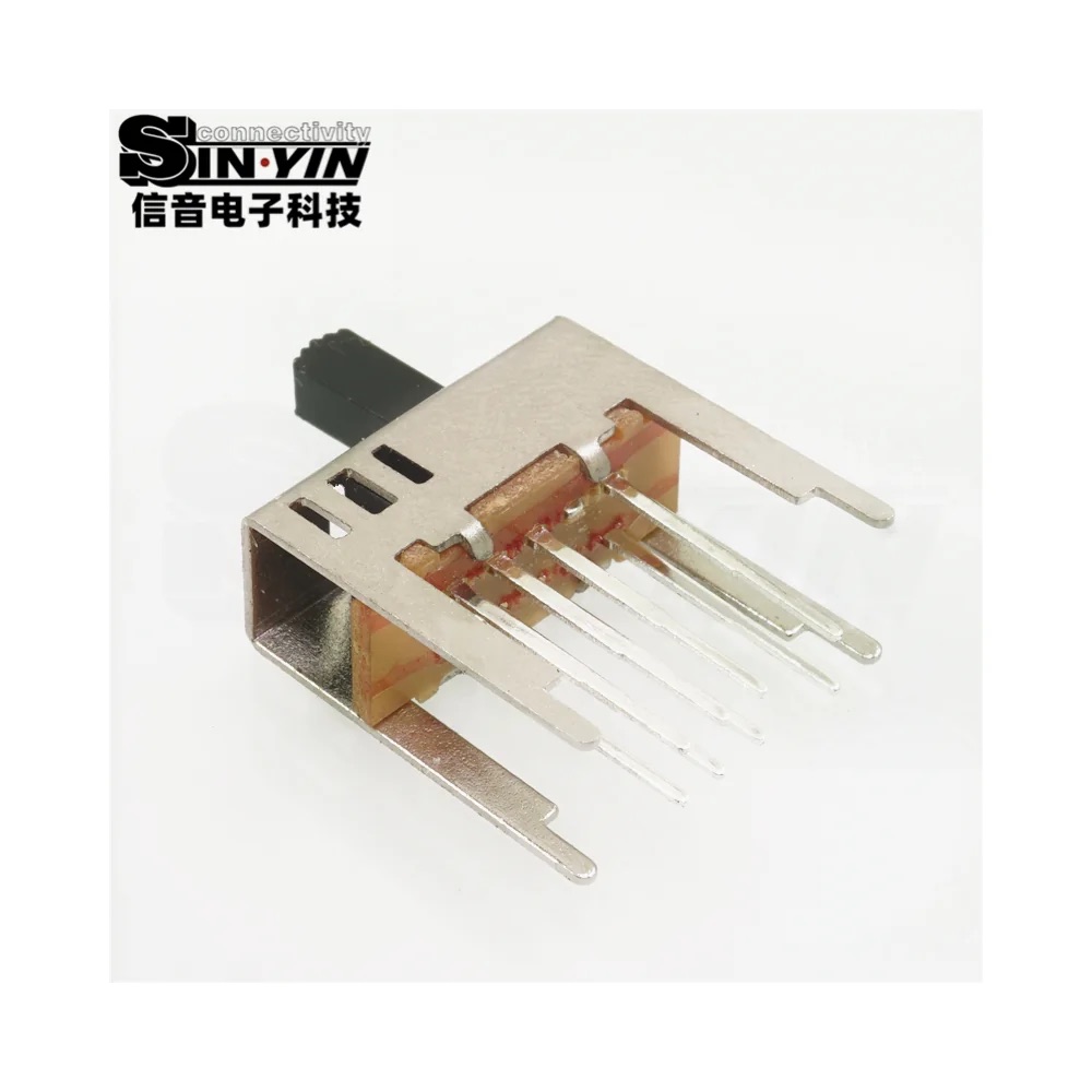 SS-23D04 直柄拨动开关 直插安装｜PCB板载控制与档位选择-3
